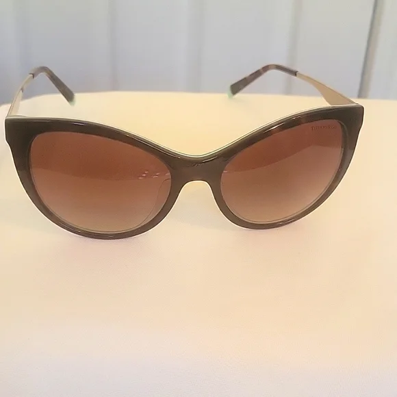 Tiffany Sunglasses NWT (JB1454) Tiffany & Co. TF3114 L (59 - 15) with Brown lenses and Gold  main image 2